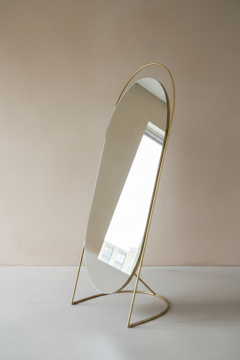 Oval mirror