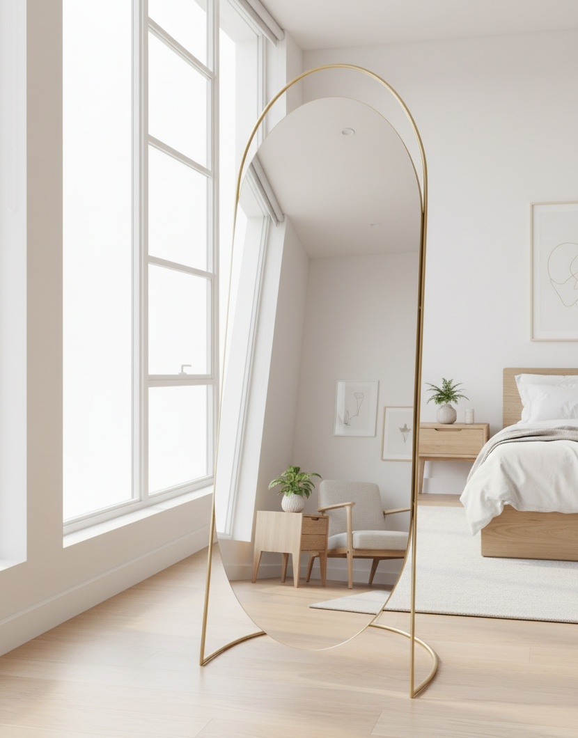 Oval mirror